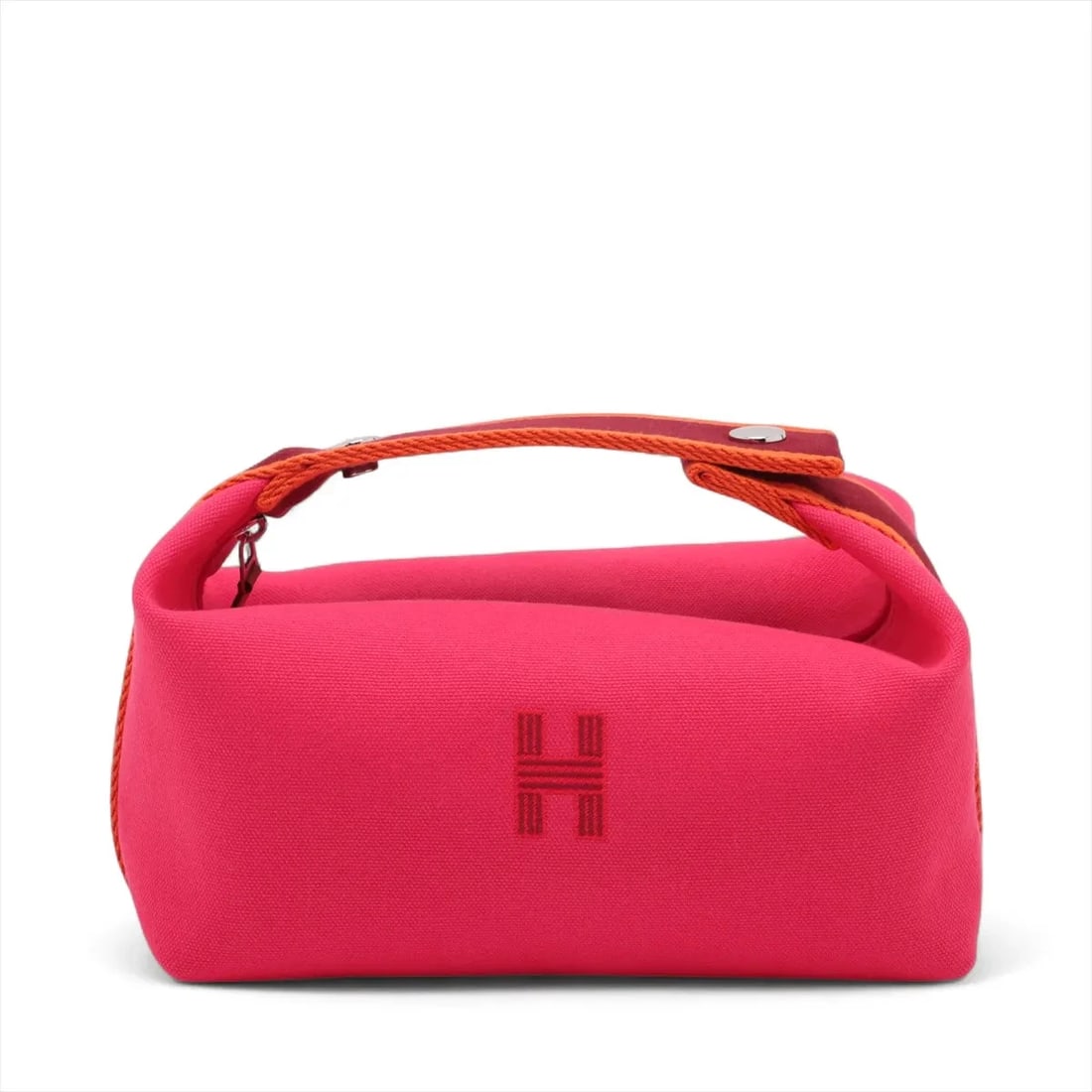 HERMÈS BRID A BLACK PM CANVAS PINK SILVER: Hermès Brid A Black PM canvas Pink Silver Brand: Hermès Type: Hand bag Material: canvas Color: Pink Size: Height:4.7inch Length:8.1inch Depth:4.5inch Handle height:1.8inch Accessories: None