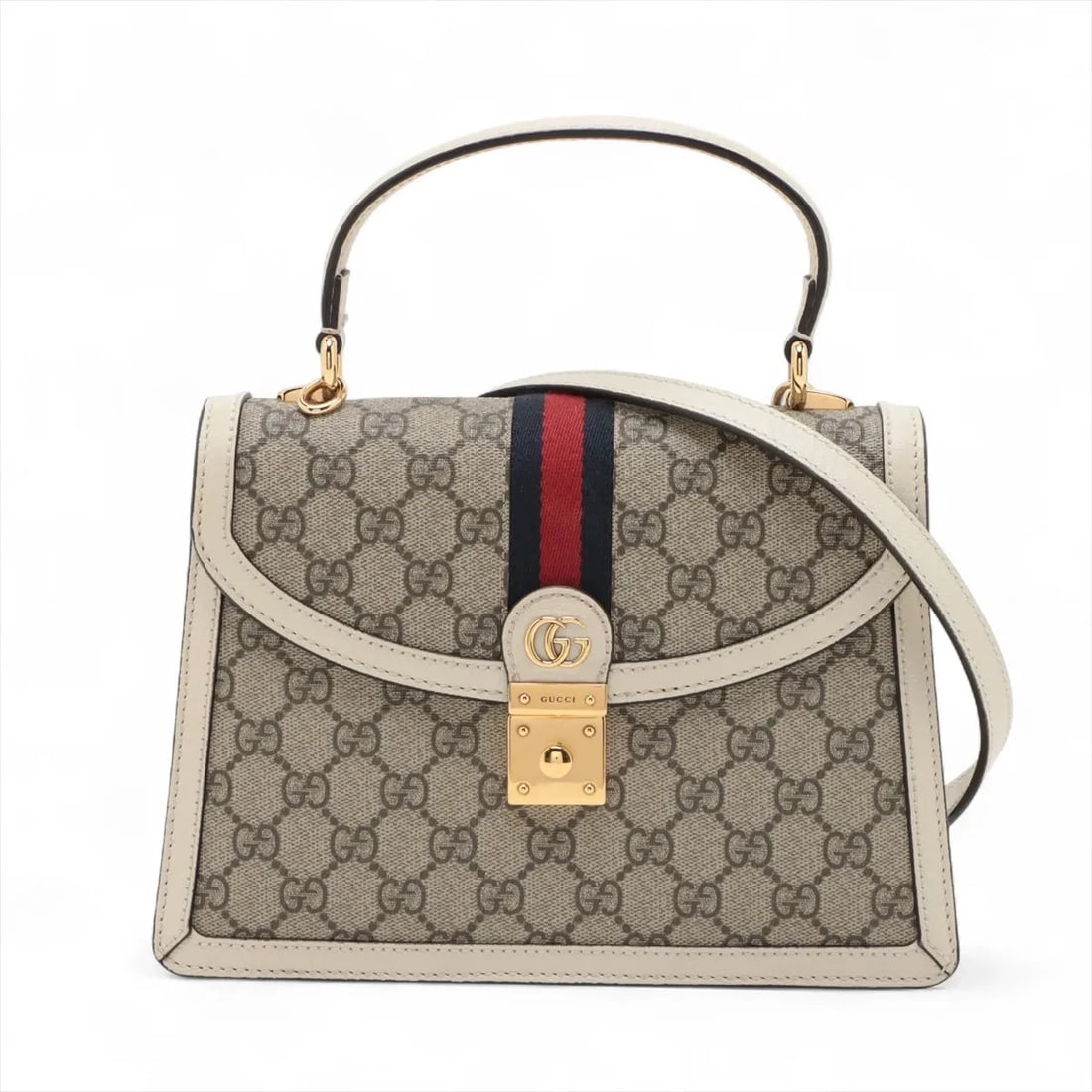 GUCCI GG SUPREME OPHIDIA PVCX LEATHER 2 WAY HANDBAG (1 of 7)