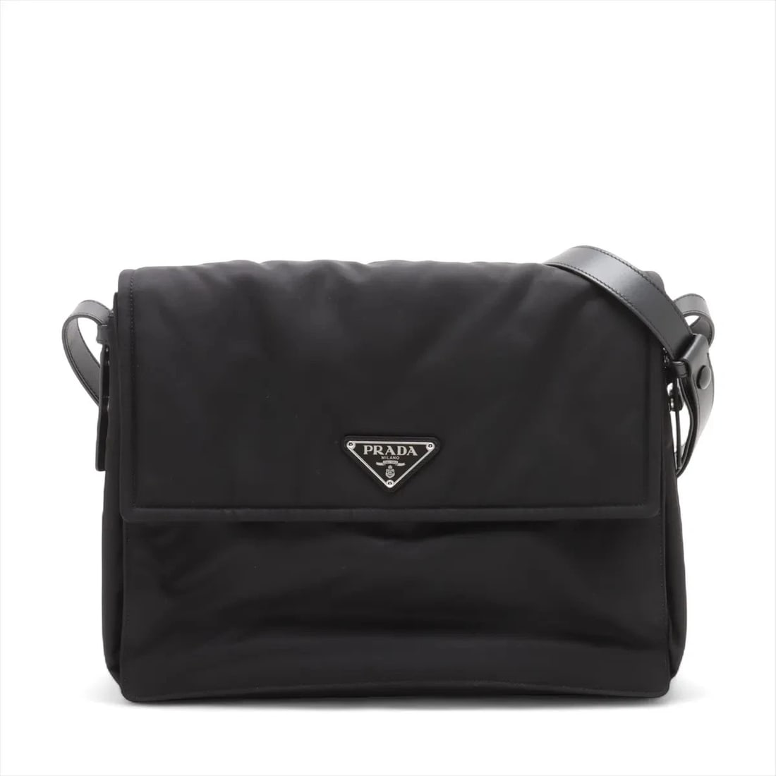 PRADA TESSUTO NYLON X LEATHER SHOULDER BAG (1 of 5)