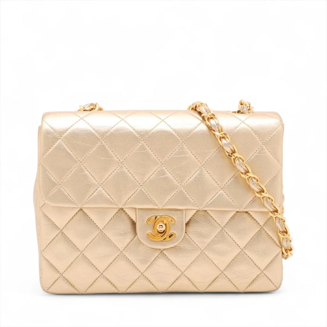 CHANEL MINI MATELASSE 20 LAMBSKIN SINGLE FLAP SINGLE CHAIN BAG (1 of 5)