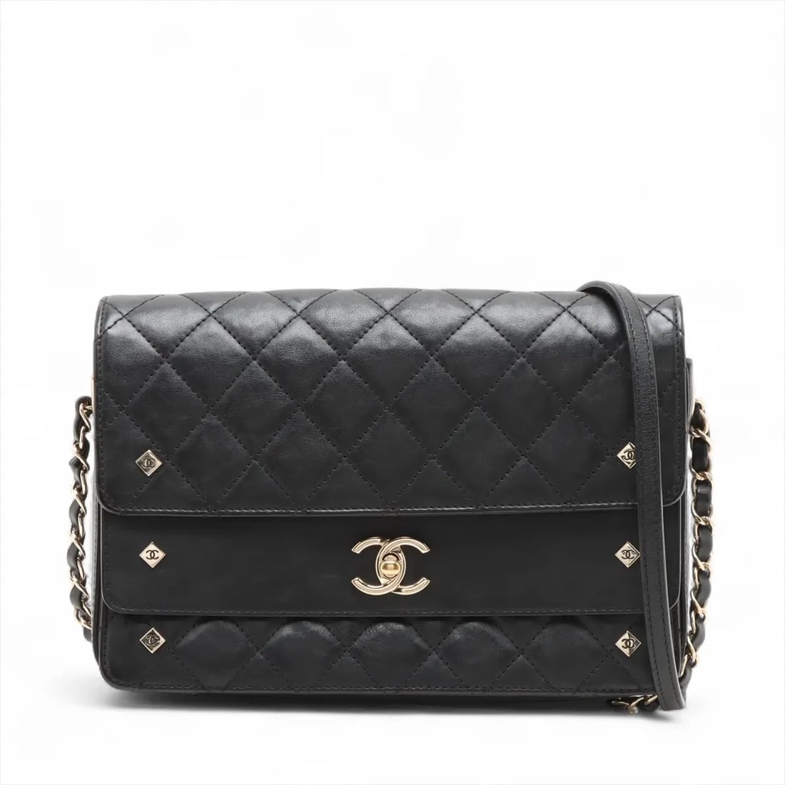 CHANEL MATELASSE LEATHER CHAIN SHOULDER BAG (1 of 6)