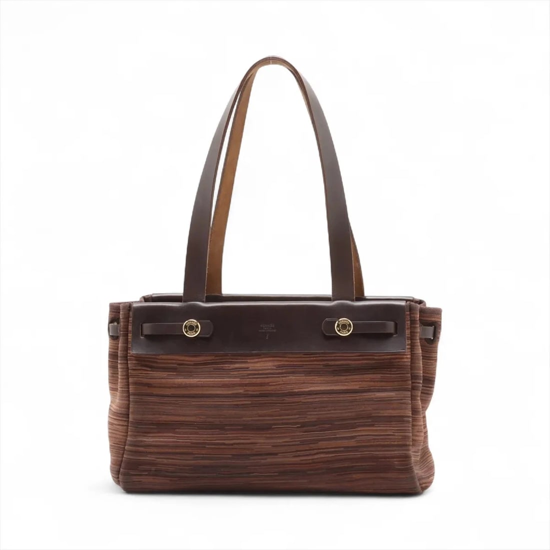 HERMÈS HERBAG CABASPM VIBRATO X VASH HUNTER BROWN GOLD (1 of 6)