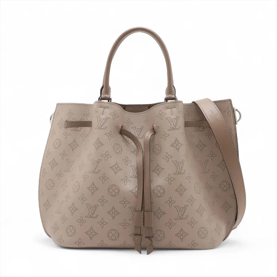LOUIS VUITTON MAHINA GIROLATA BROWN: Louis Vuitton Mahina Girolata Brown Brand: Louis Vuitton Type: Tote bag Material: None Color: Brown Size: Height:10.6inch Length:12.0inch Depth:4.9inch Handle height:5.7inch Shoulder height:10.6in
