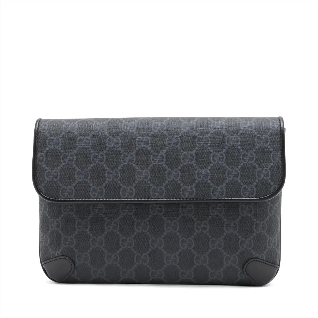 GUCCI GG SUPREME PVCX LEATHER WAIST BAG: Gucci GG Supreme PVCx leather Waist Bag Brand: Gucci Type: Waist pouch/Body bag Material: PVC Color: Gray Size: Height:6.5inchLength:9.6inchDepth:1.2inch Accessories: None Accessories Noti