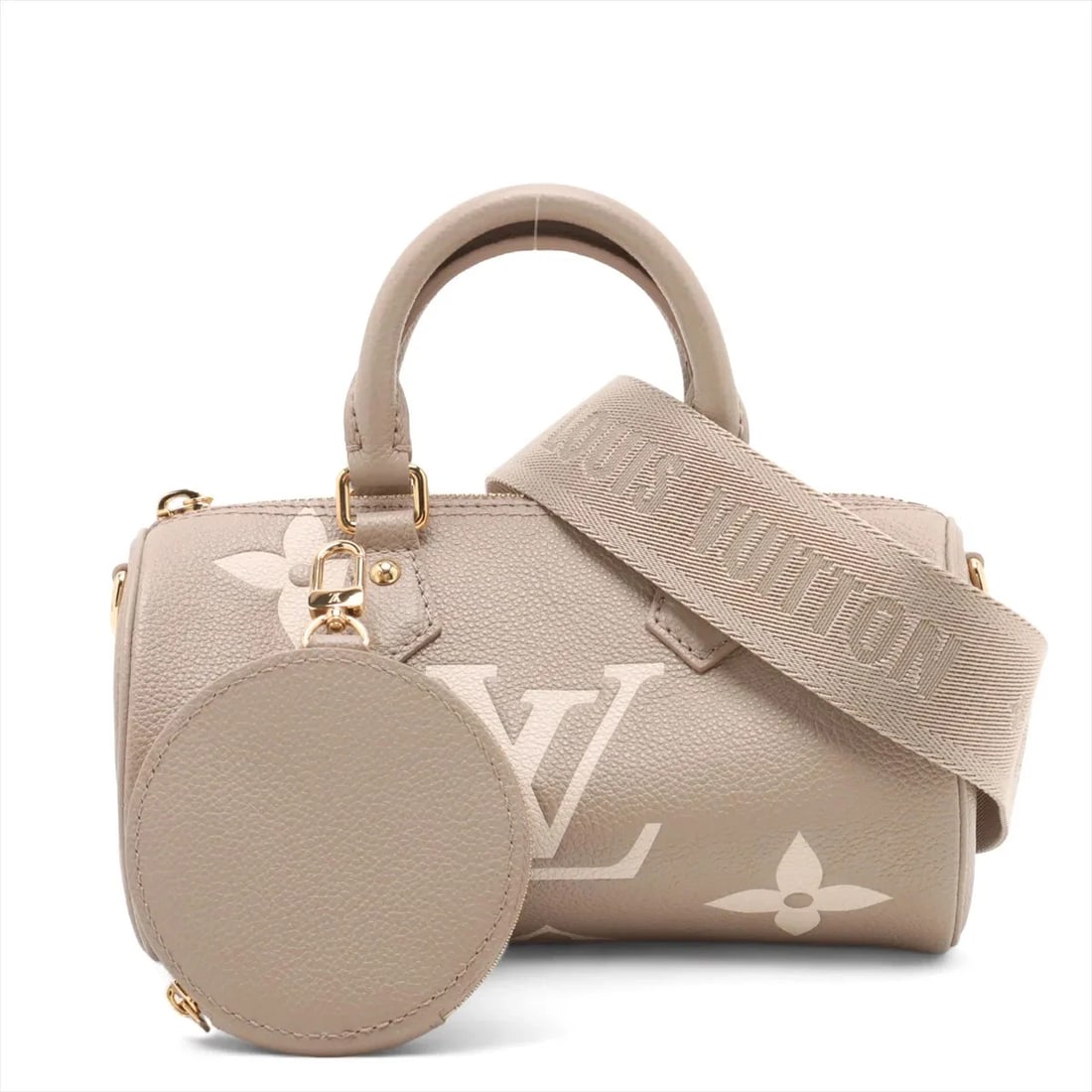 LOUIS VUITTON MONOGRAM EMPREINTE PAPILLON BB BEIGE (1 of 8)