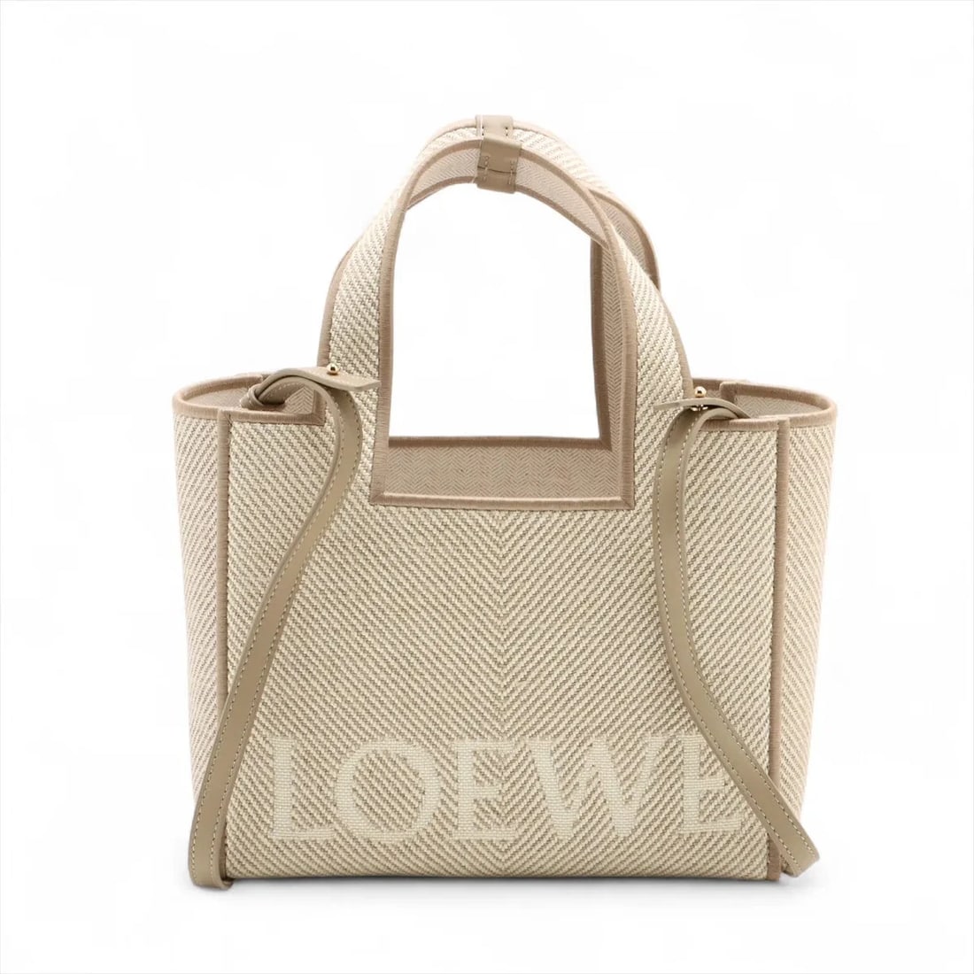 LOEWE FONT TOTE SMALL CANVAS 2 WAY HANDBAG (1 of 7)