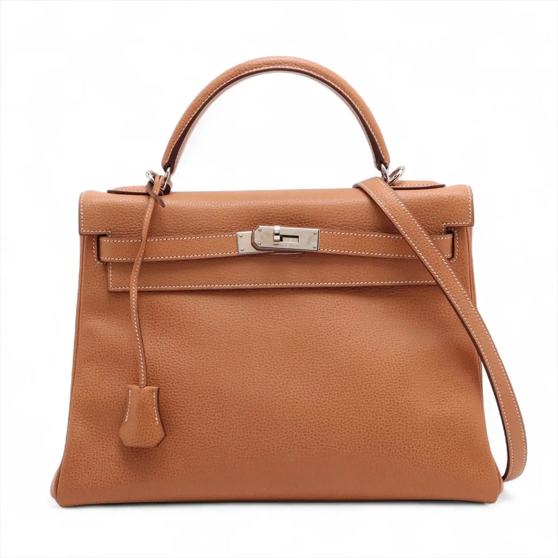 HERMÈS KELLY 32 LE TOURNAY VACHE LIEGEE NATURAL SILVER (1 of 8)