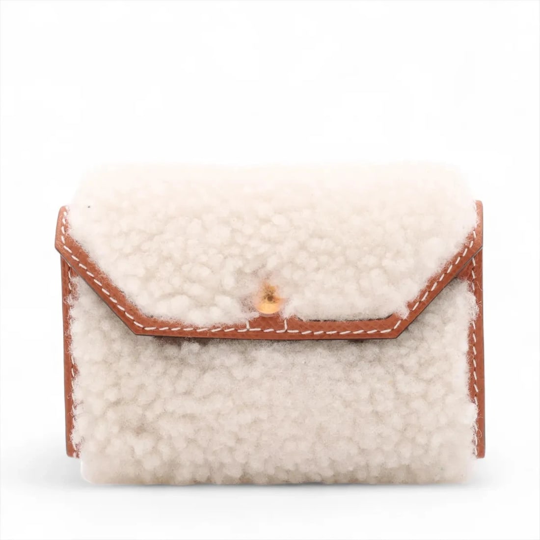 HERMÈS KELLY POCKET VAUX EPSON X SHEARLING GOLD GOLD (1 of 5)