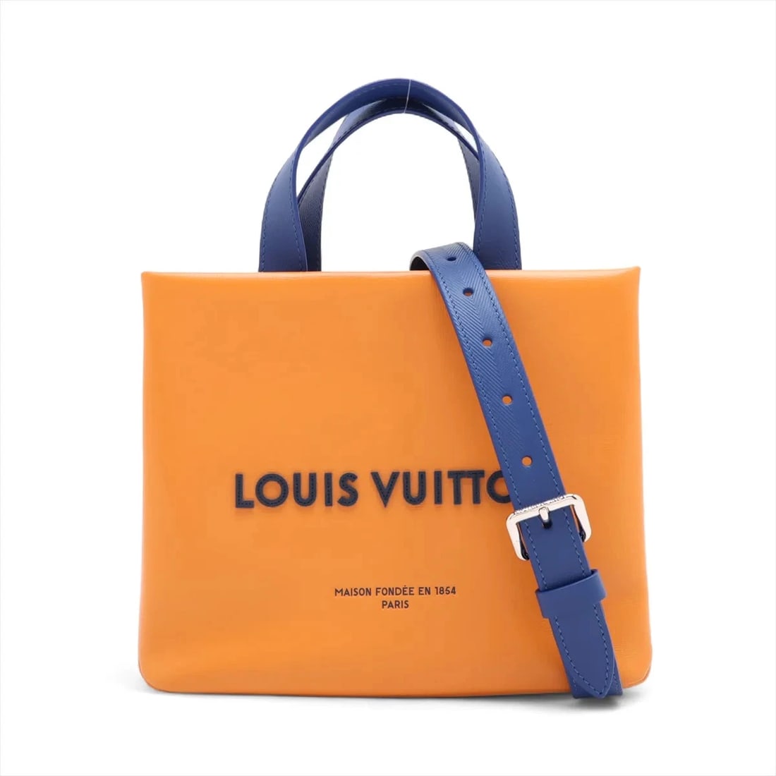 LOUIS VUITTON LOGO SHOPPER TOTE MINI ORANGE (1 of 8)