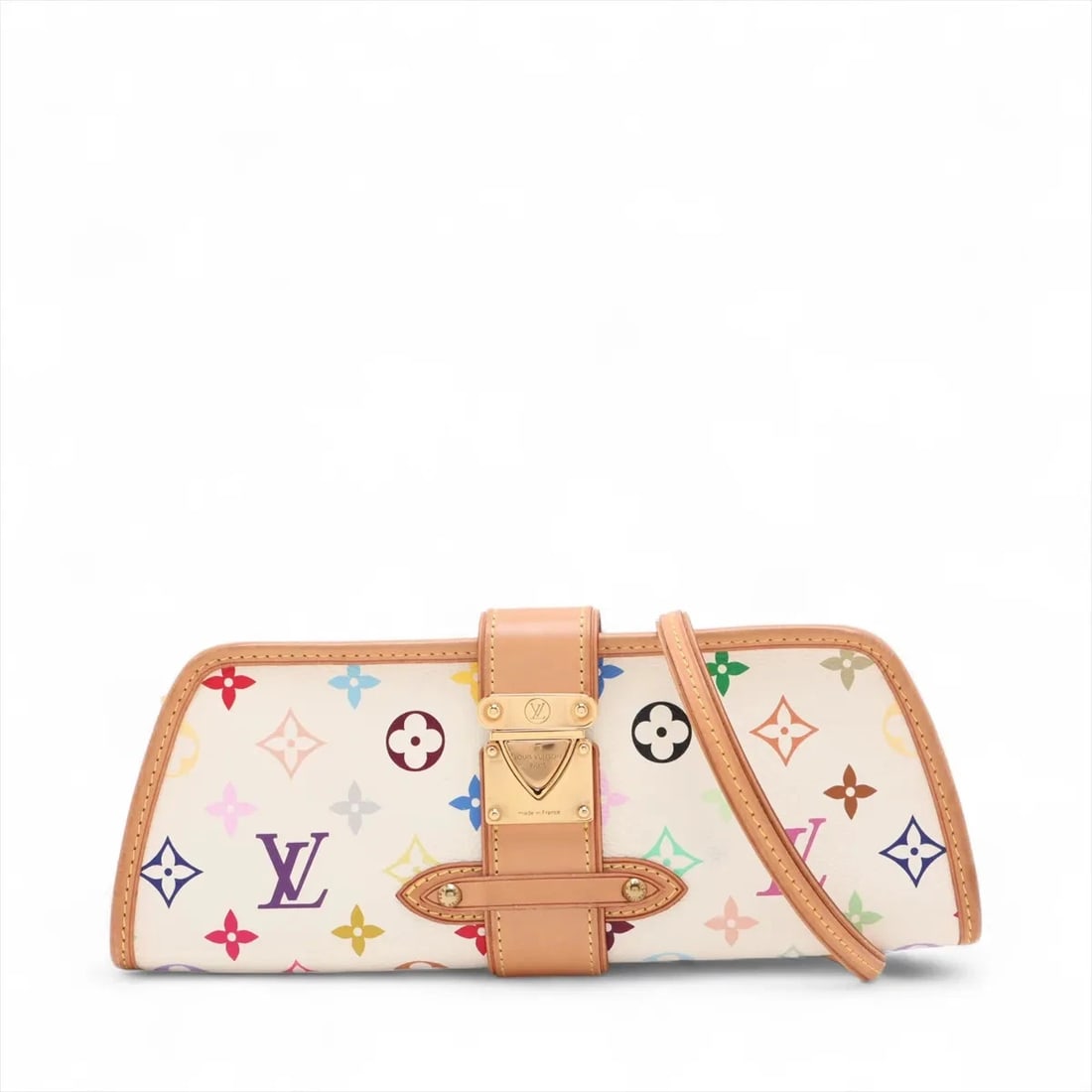 LOUIS VUITTON MULTICOLOR SHIRLEY WHITE: Louis Vuitton Multicolor Shirley White Brand: Louis Vuitton Type: Shoulder bag Material: None Color: White Size: Height:4.5inch Length:11.0inch Depth:1.6inch Shoulder height:8.9inch 
