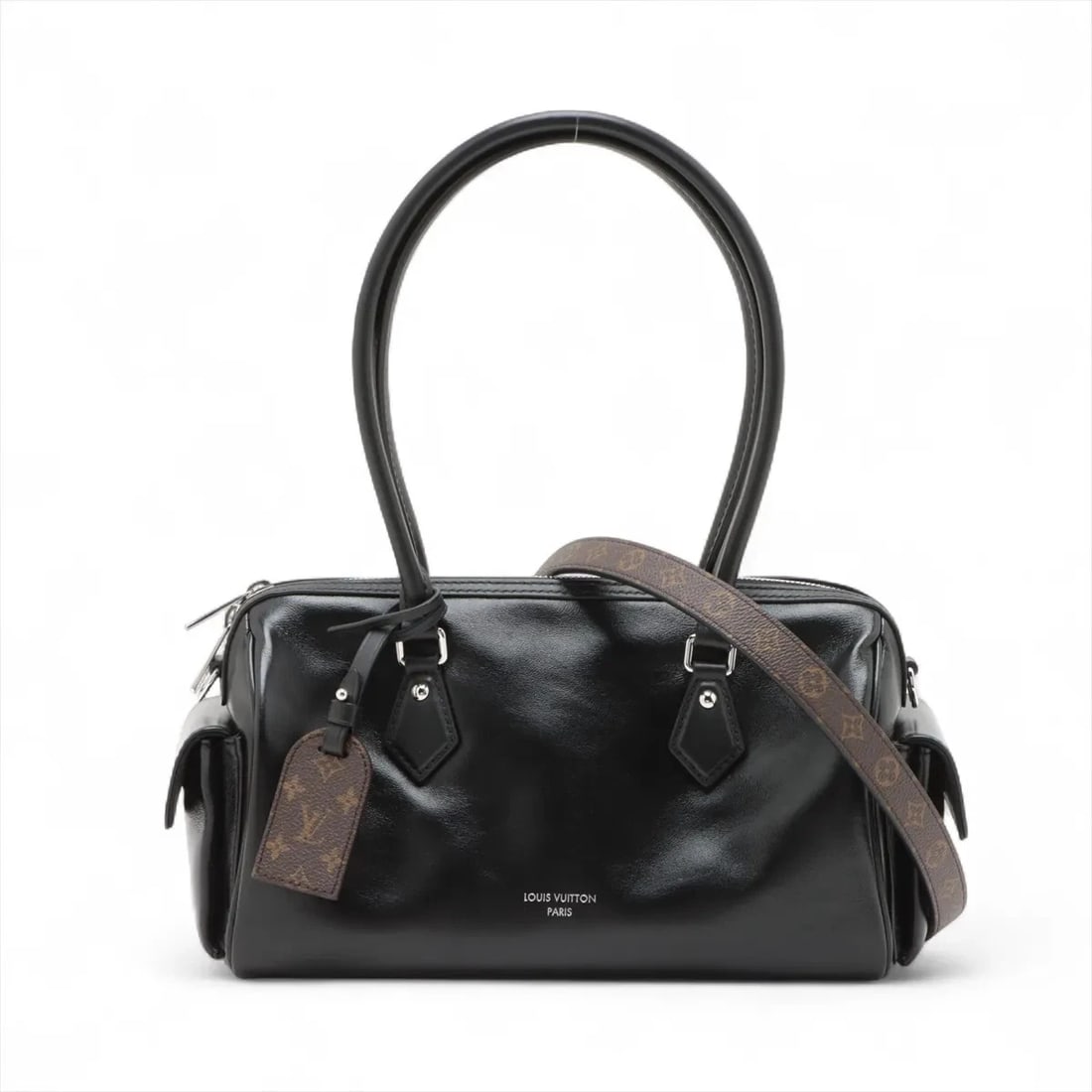 LOUIS VUITTON LEATHER SPEEDY CARGO VIBES BLACK: Louis Vuitton Leather Speedy Cargo vibes Black Brand: Louis Vuitton Type: Shoulder bag Material: None Color: Black Size: Height:6.1inch Length:11.2inch Depth:4.7inch Handle height:8.1inch Shoulder