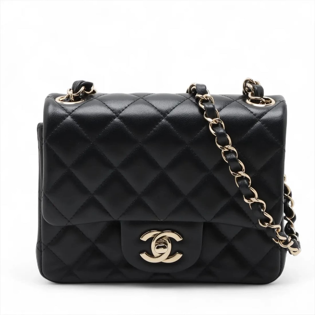 CHANEL MINIMATRASSE 17 LAMBSKIN SINGLE FLAP SINGLE CHAIN BAG (1 of 6)