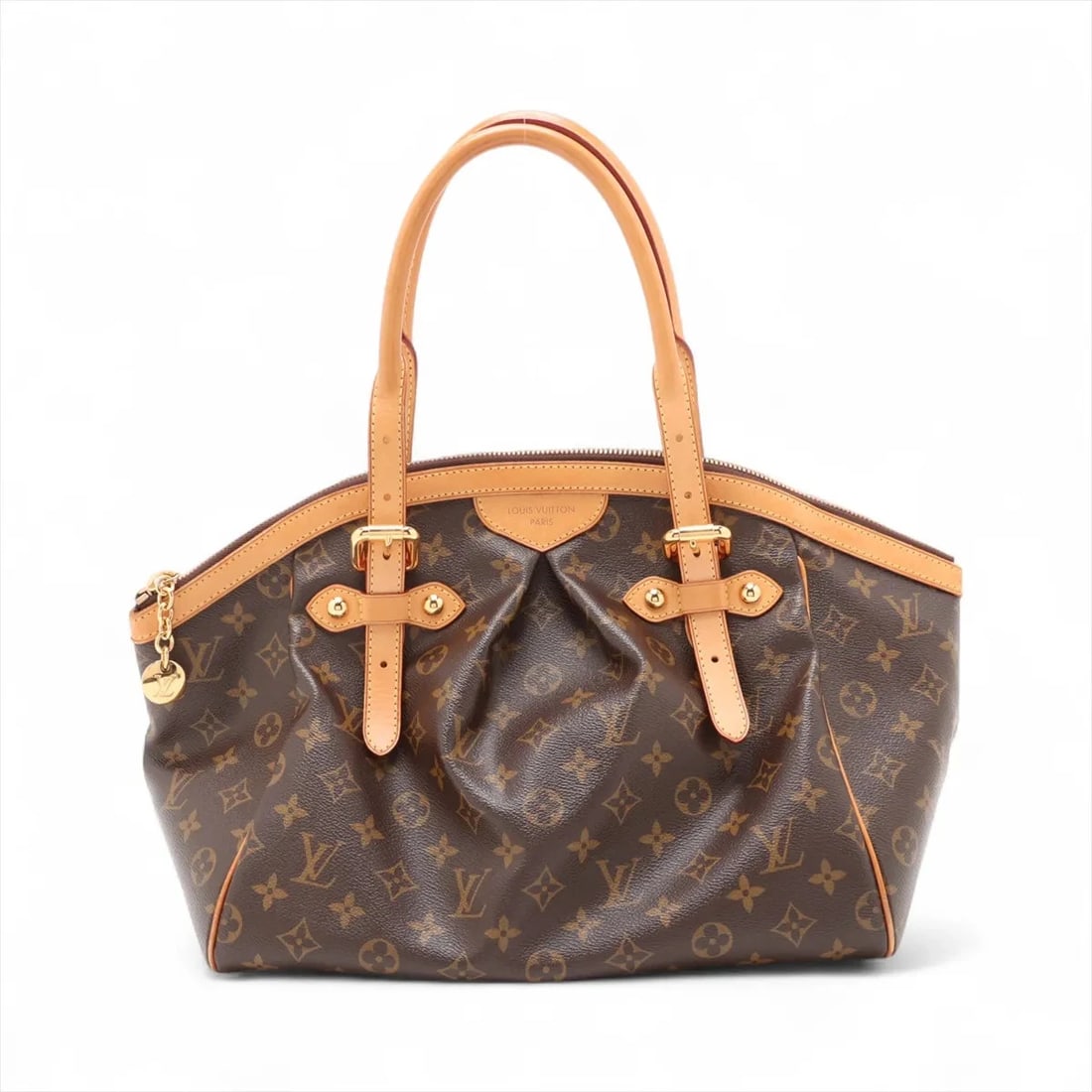 LOUIS VUITTON MONOGRAM TIVOLI GM BROWN: Louis Vuitton Monogram Tivoli GM Brown Brand: Louis Vuitton Type: Hand bag Material: None Color: Brown Size: Height:11.0inch Length:13.2inch Depth:7.9inch Handle height:9.1inch Accessories: