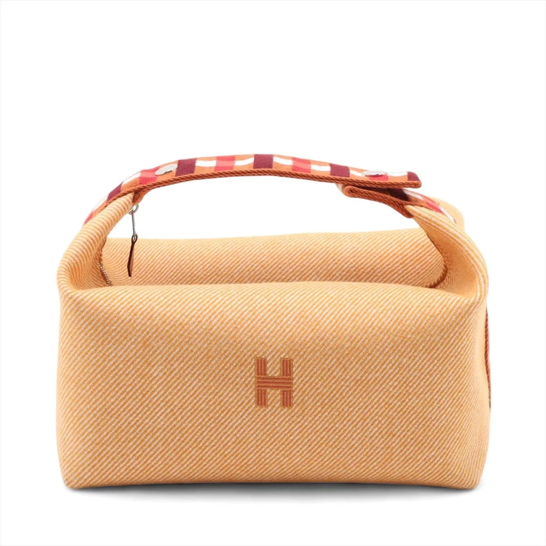 HERMÈS BRID A BLACK GM WOOL ORANGE SILVER: Hermès Brid A Black GM Wool Orange Silver Brand: Hermès Type: Hand bag Material: Wool Color: Orange Size: Height:6.7inch Length:9.8inch Depth:5.9inch Handle height:3.0inch Accessories: None