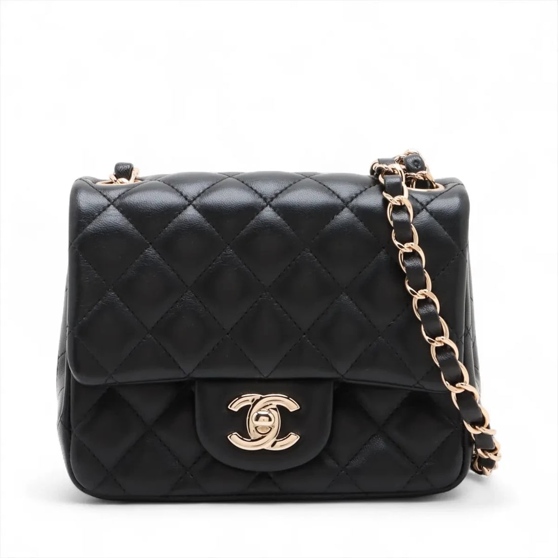 CHANEL MINIMATRASSE 17 LAMBSKIN SINGLE FLAP SINGLE CHAIN BAG (1 of 5)