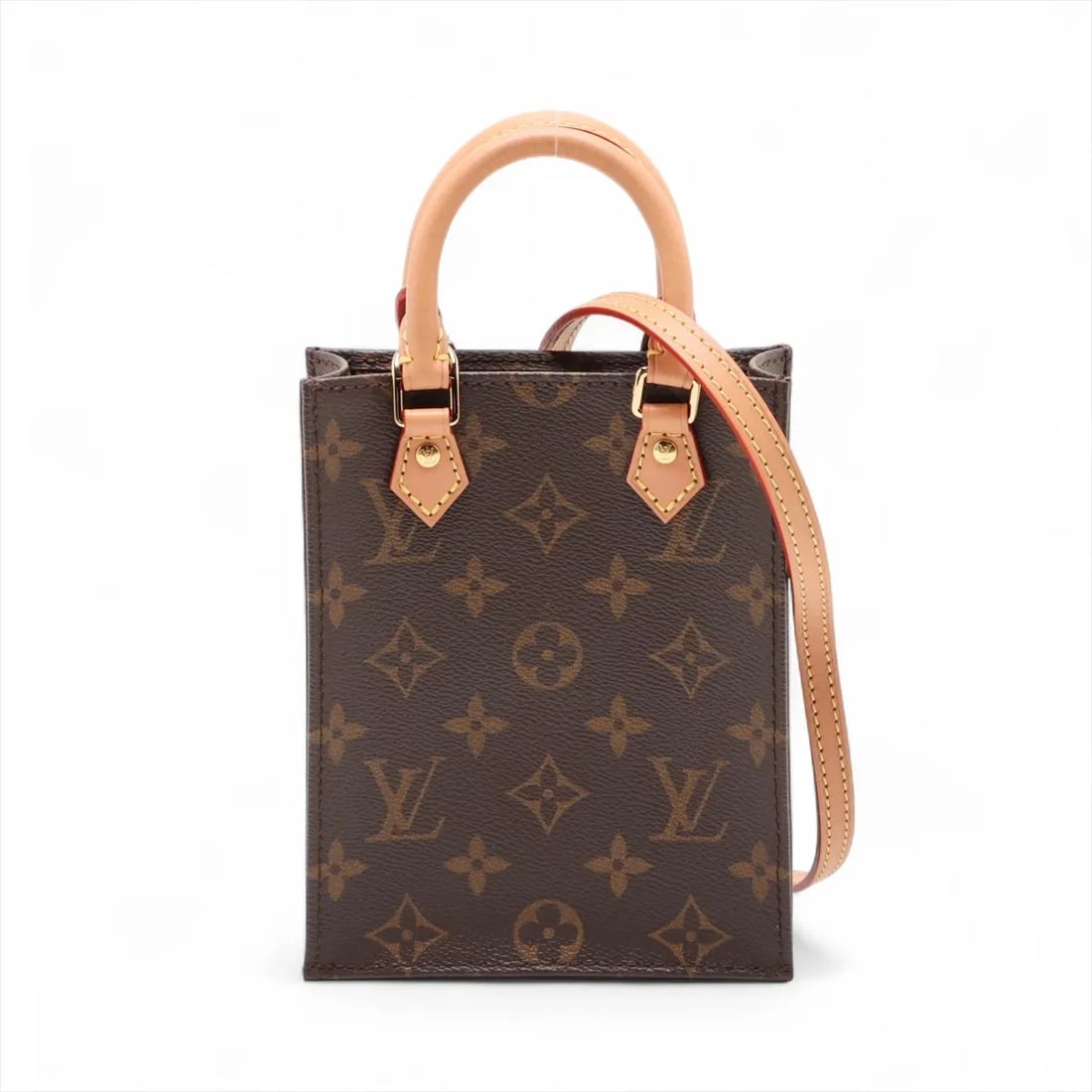 LOUIS VUITTON MONOGRAM PETIT SAC PRAT BROWN: Louis Vuitton Monogram Petit Sac Prat Brown Brand: Louis Vuitton Type: Hand bag Material: None Color: Brown Size: Height:6.9inch Length:5.5inch Depth:2.0inch Handle height:2.4inch Shoulder height: