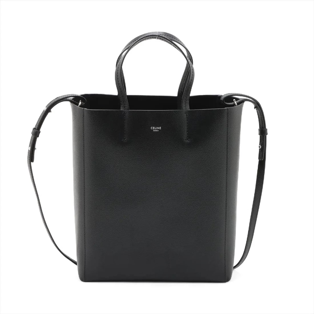 CELINE VERTICAL CABAS SMALL LEATHER 2 WAY HANDBAG (1 of 8)