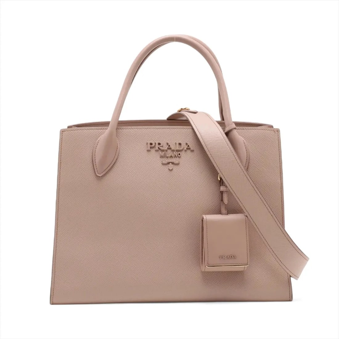 PRADA SAFFIANO LEATHER 2 WAY HANDBAG (1 of 9)