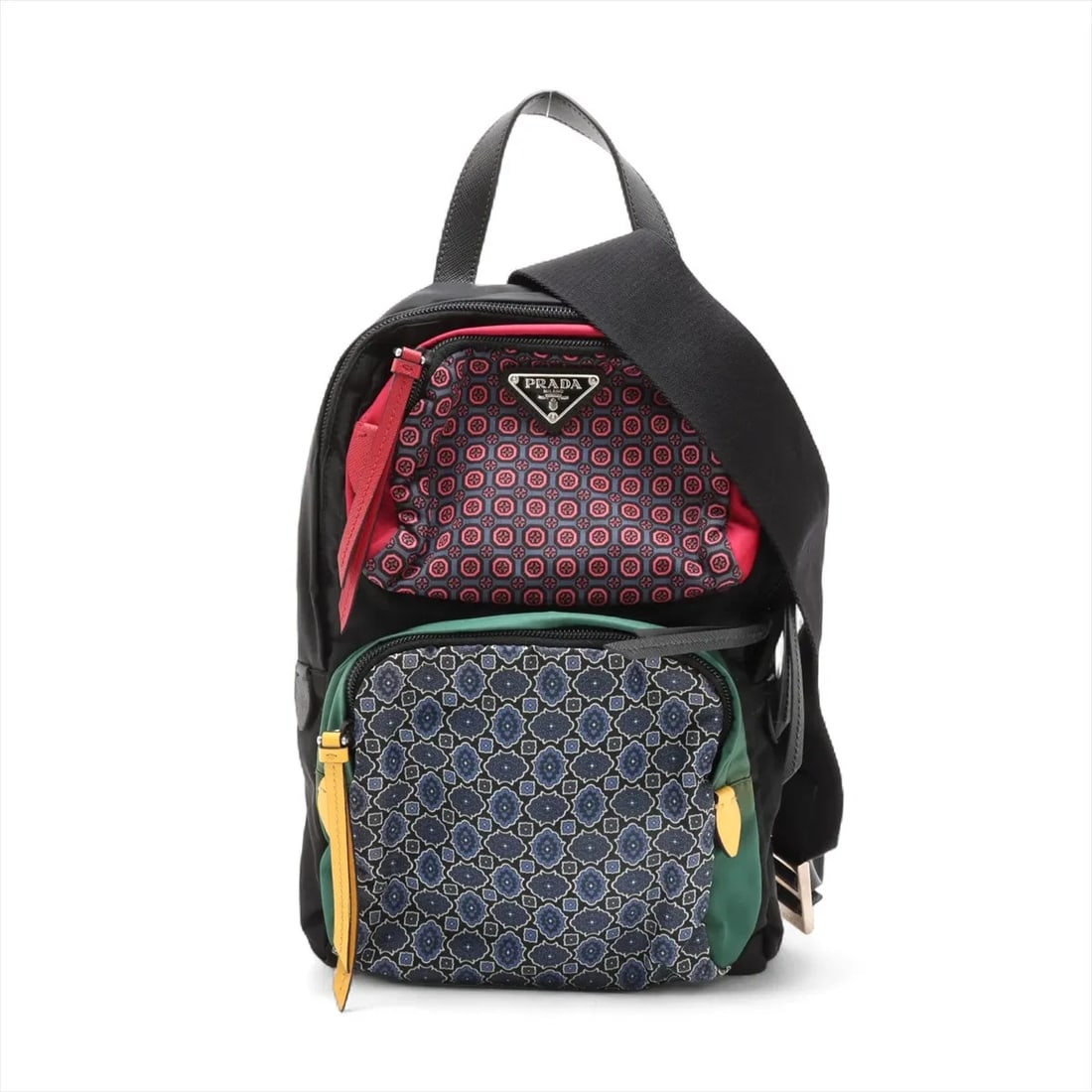 PRADA TESSUTO NYLON SLING BACKPACK BLACK (1 of 6)