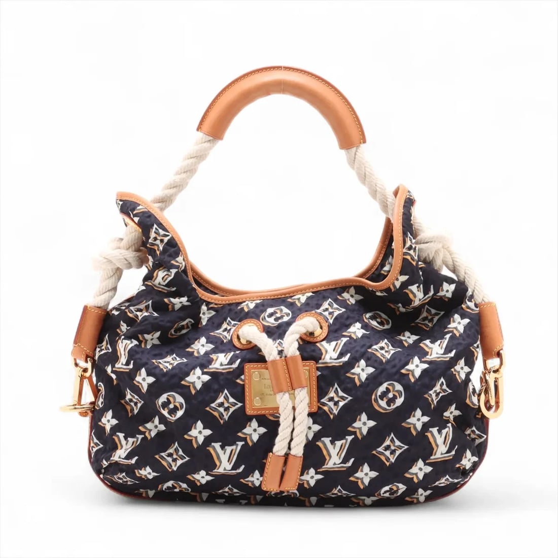 LOUIS VUITTON CRUISE LINE BULLE MM: Louis Vuitton Cruise Line Bulle MM Brand: Louis Vuitton Type: Shoulder bag Material: None Color: Navy Blue Size: Height:12.6inch Length:15.7inch Depth:5.5inch Shoulder height:8.1inch Accessories: