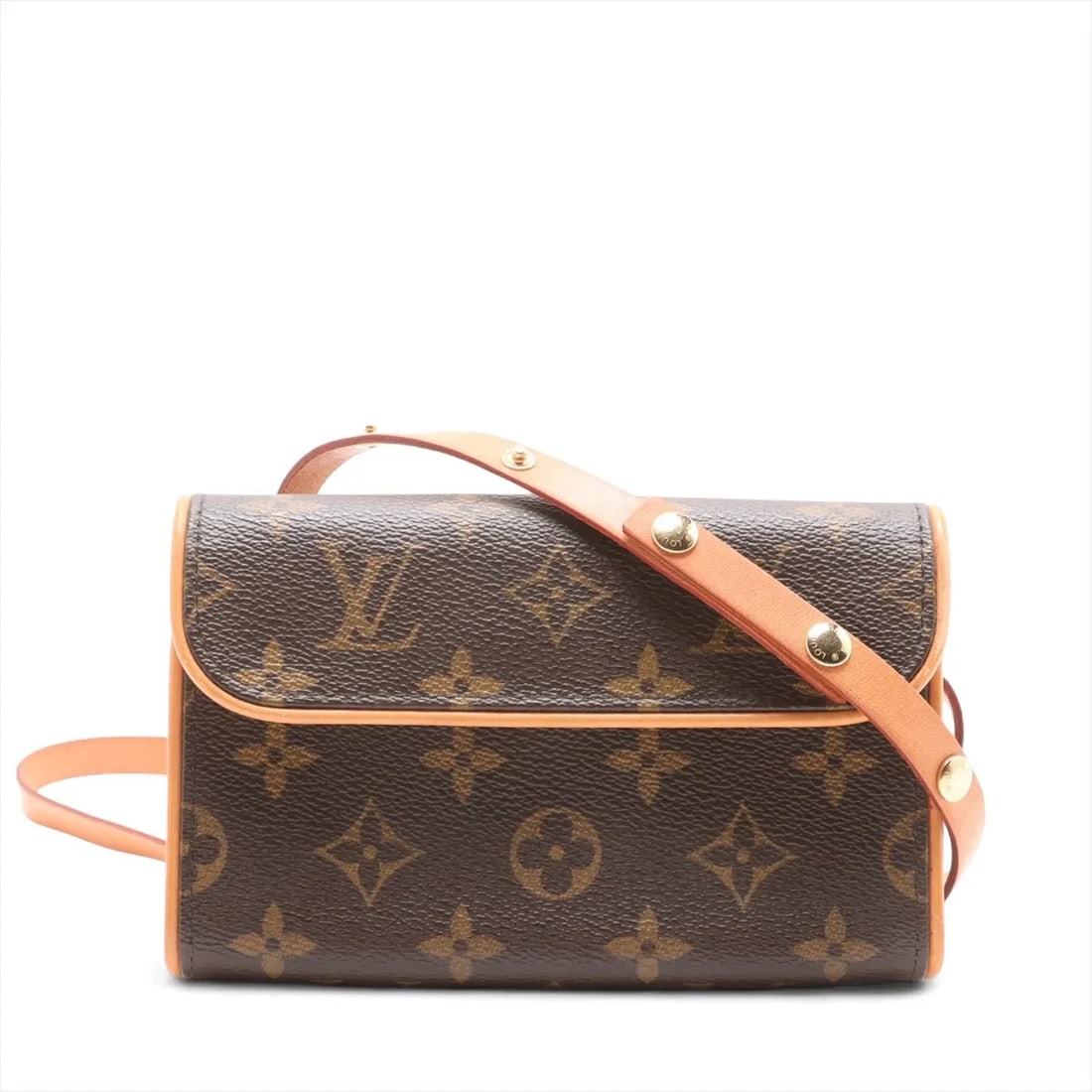 LOUIS VUITTON MONOGRAM POCHETTE FLORENTINE: Louis Vuitton Monogram Pochette Florentine Brand: Louis Vuitton Type: Waist pouch/Body bag Material: None Color: Brown Size: Height:4.1inchLength:6.5inchDepth:1.6inch Accessories: None Acc