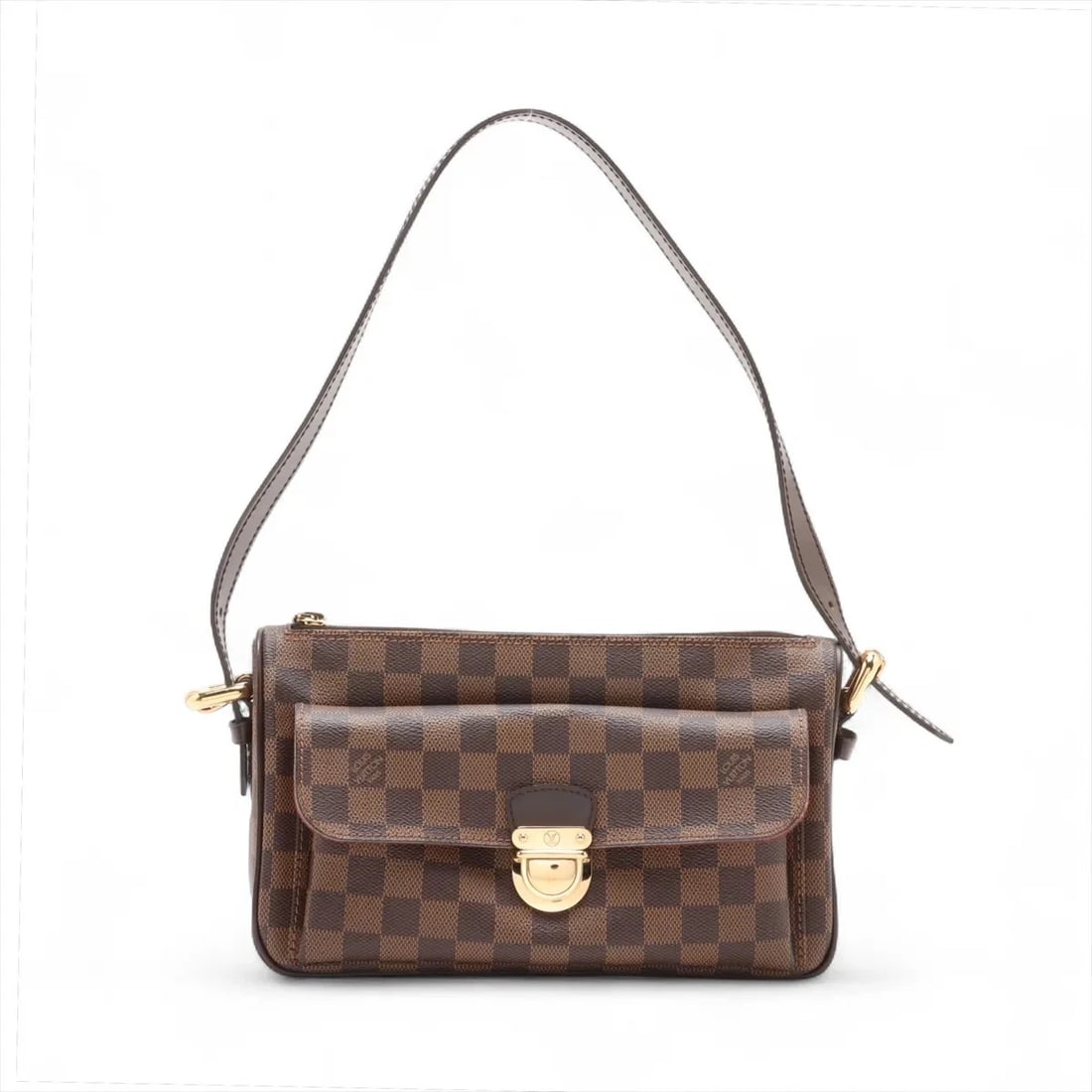 LOUIS VUITTON DAMIER RAVELLO GM BROWN: Louis Vuitton Damier Ravello GM Brown Brand: Louis Vuitton Type: Shoulder bag Material: None Color: Brown Size: Height:6.3inch Length:10.0inch Depth:3.0inch Shoulder height:10.0inch Accessories: