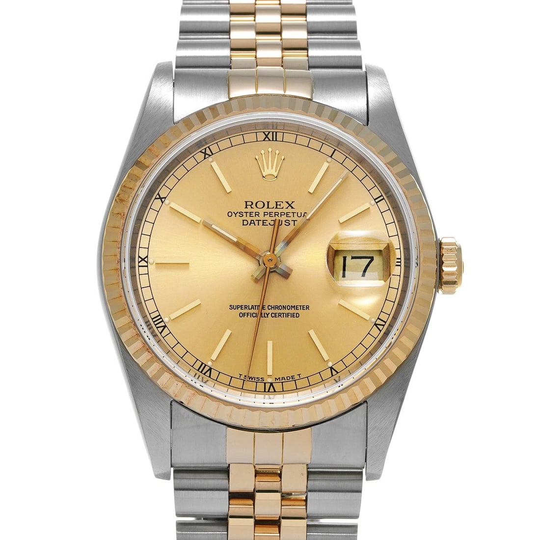 ROLEX DATEJUST CHAMPAGNE WATCH (1 of 4)
