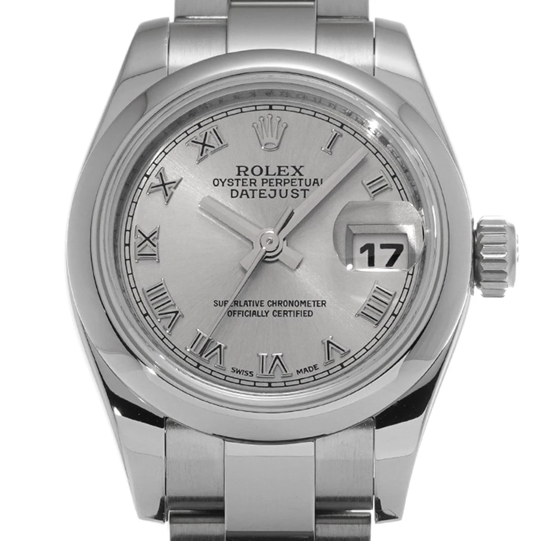 ROLEX DATEJUST SILVER WATCH - 5