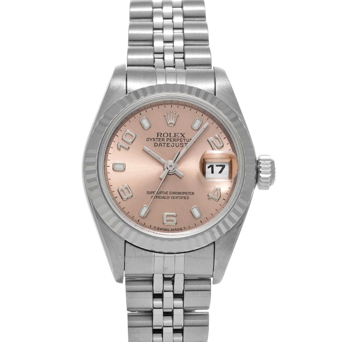 ROLEX DATEJUST PINK WATCH (1 of 4)