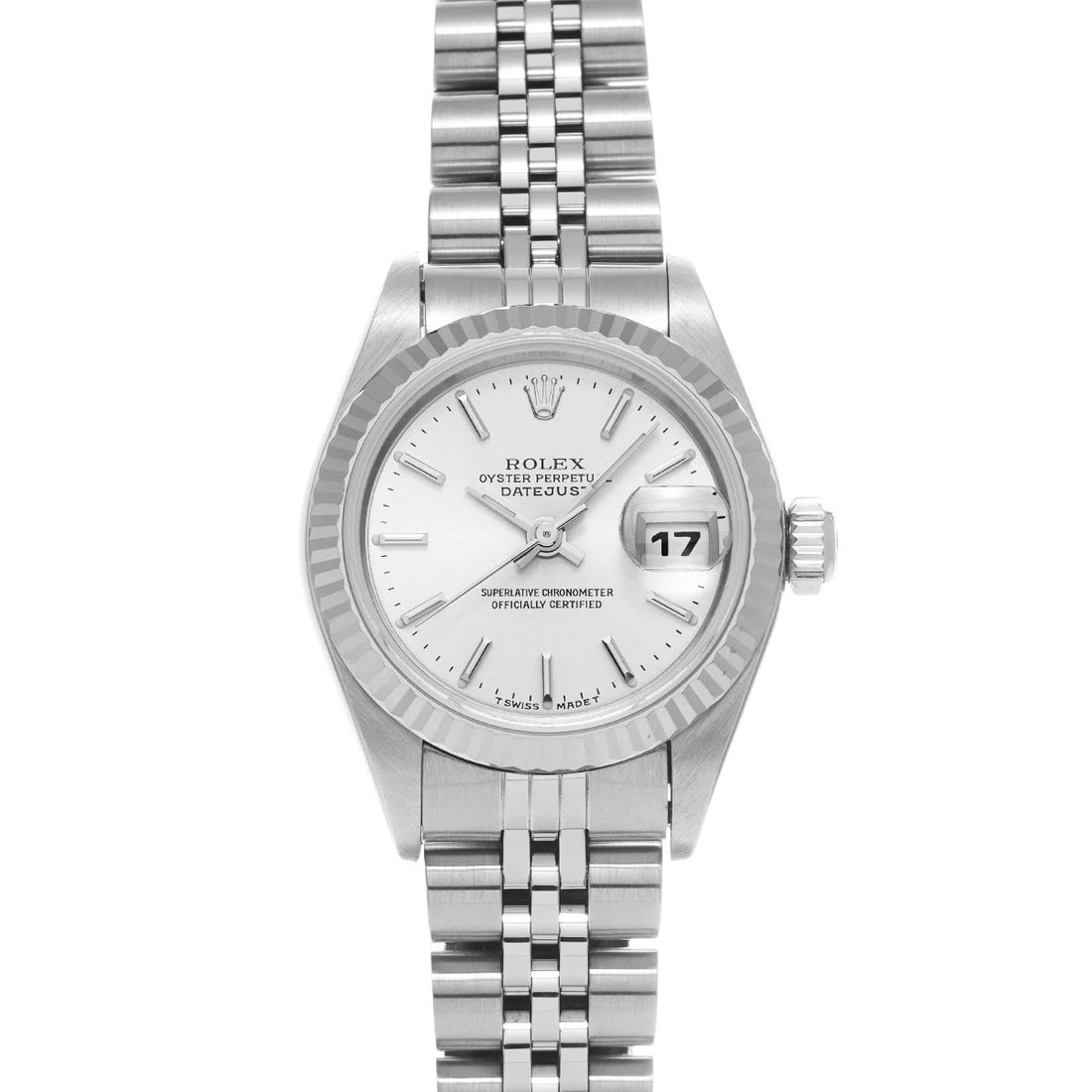 ROLEX DATEJUST SILVER WATCH (1 of 4)