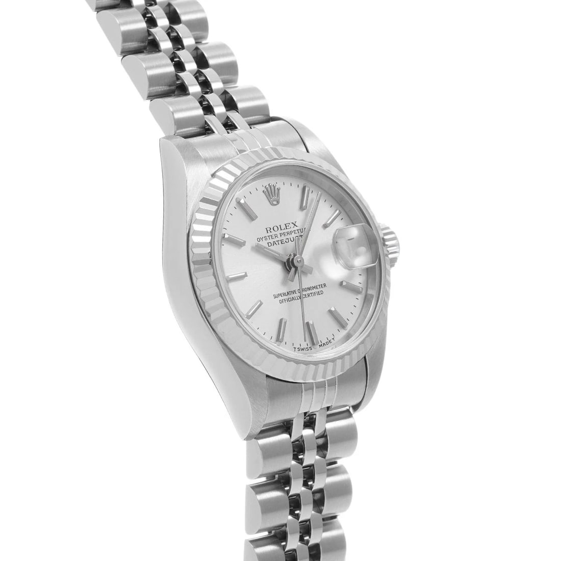 ROLEX DATEJUST SILVER WATCH - 3