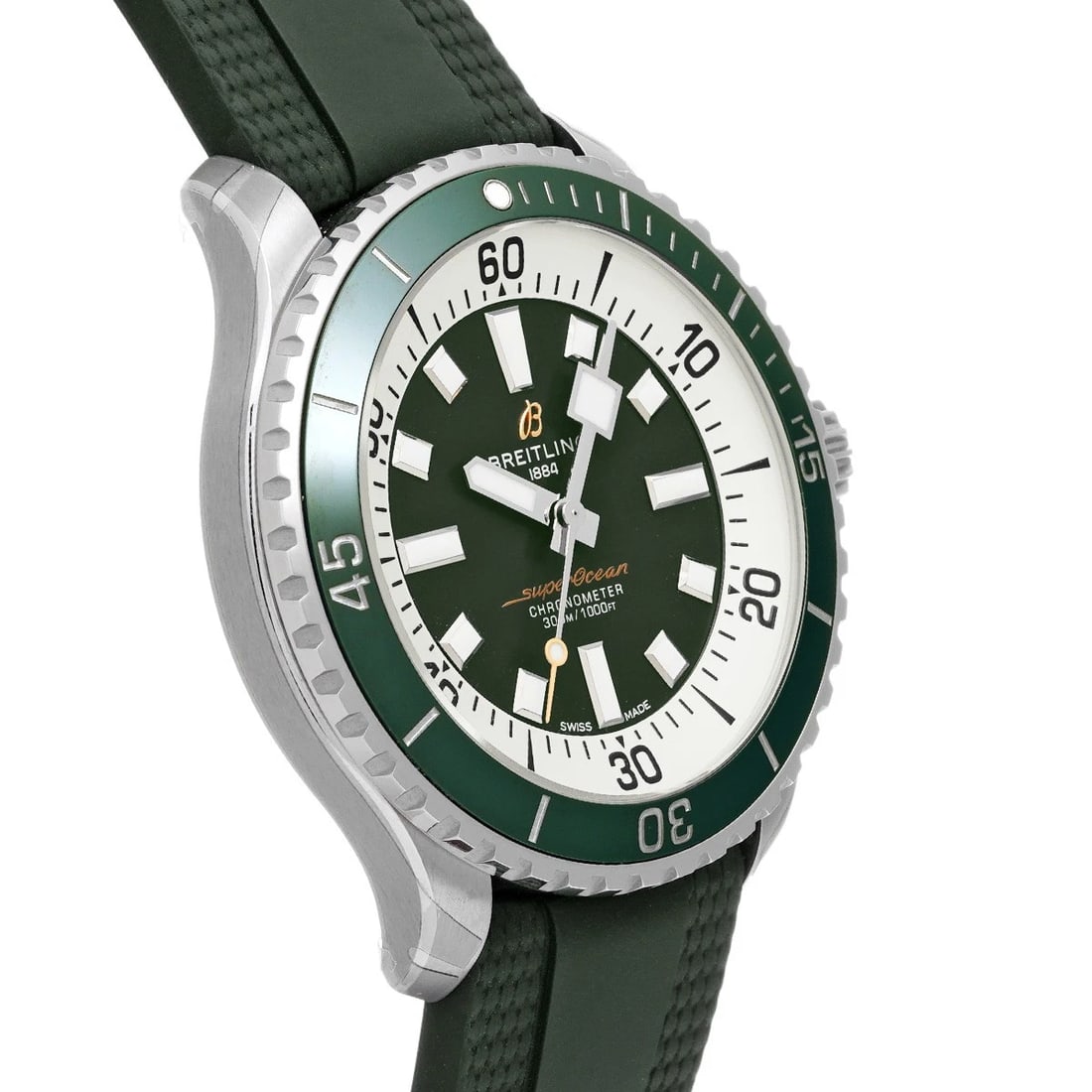BREITLING SUPEROCEAN GREEN WATCH - 3