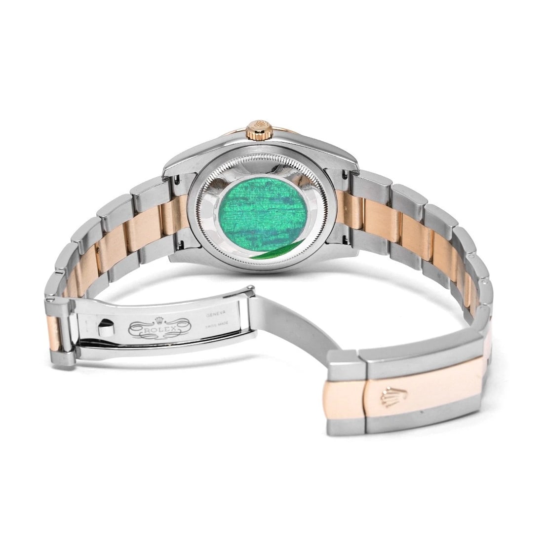 ROLEX DATEJUST BLACK WATCH - 4