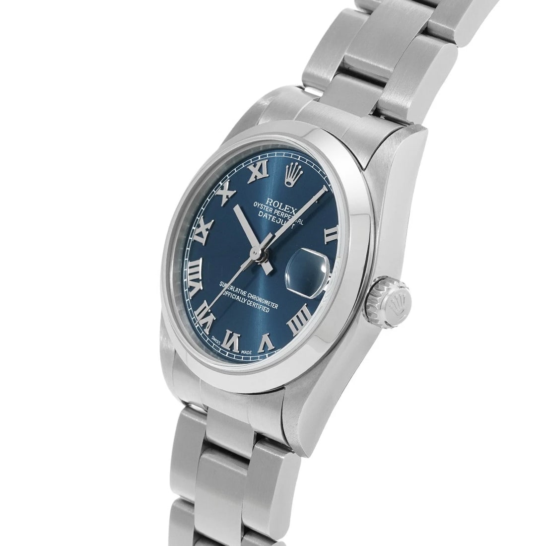 ROLEX DATEJUST BLUE WATCH - 2