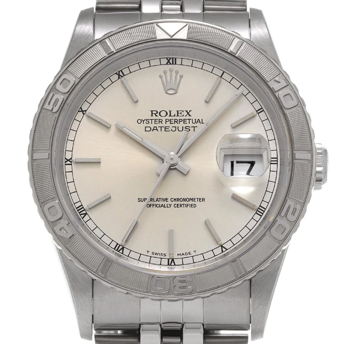 ROLEX DATEJUST THUNDERBIRD SILVER WATCH - 4