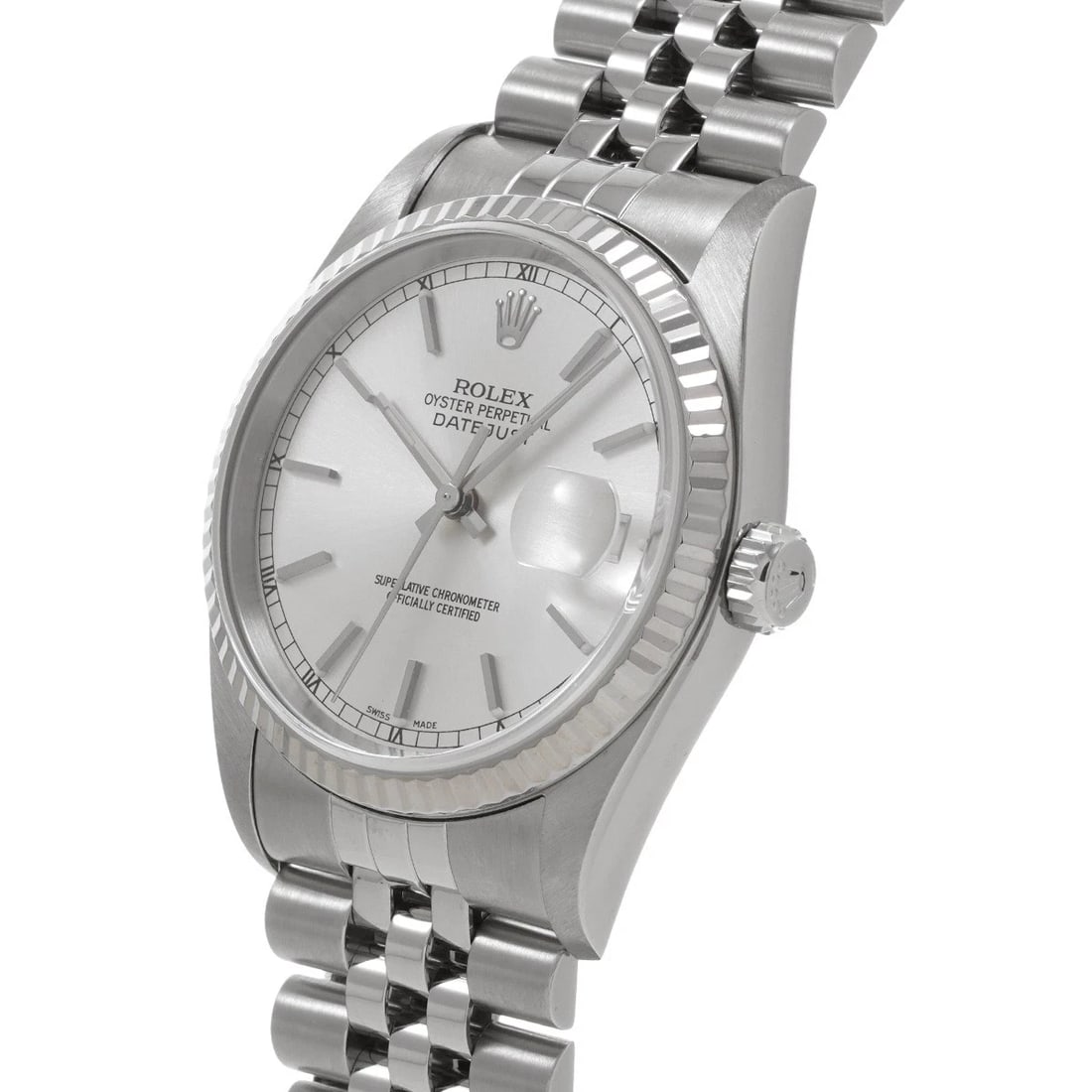 ROLEX DATEJUST SILVER WATCH - 2