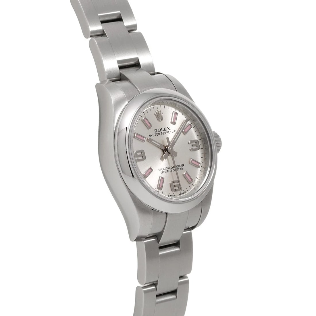 ROLEX OYSTER PERPETUAL SILVER WATCH - 3
