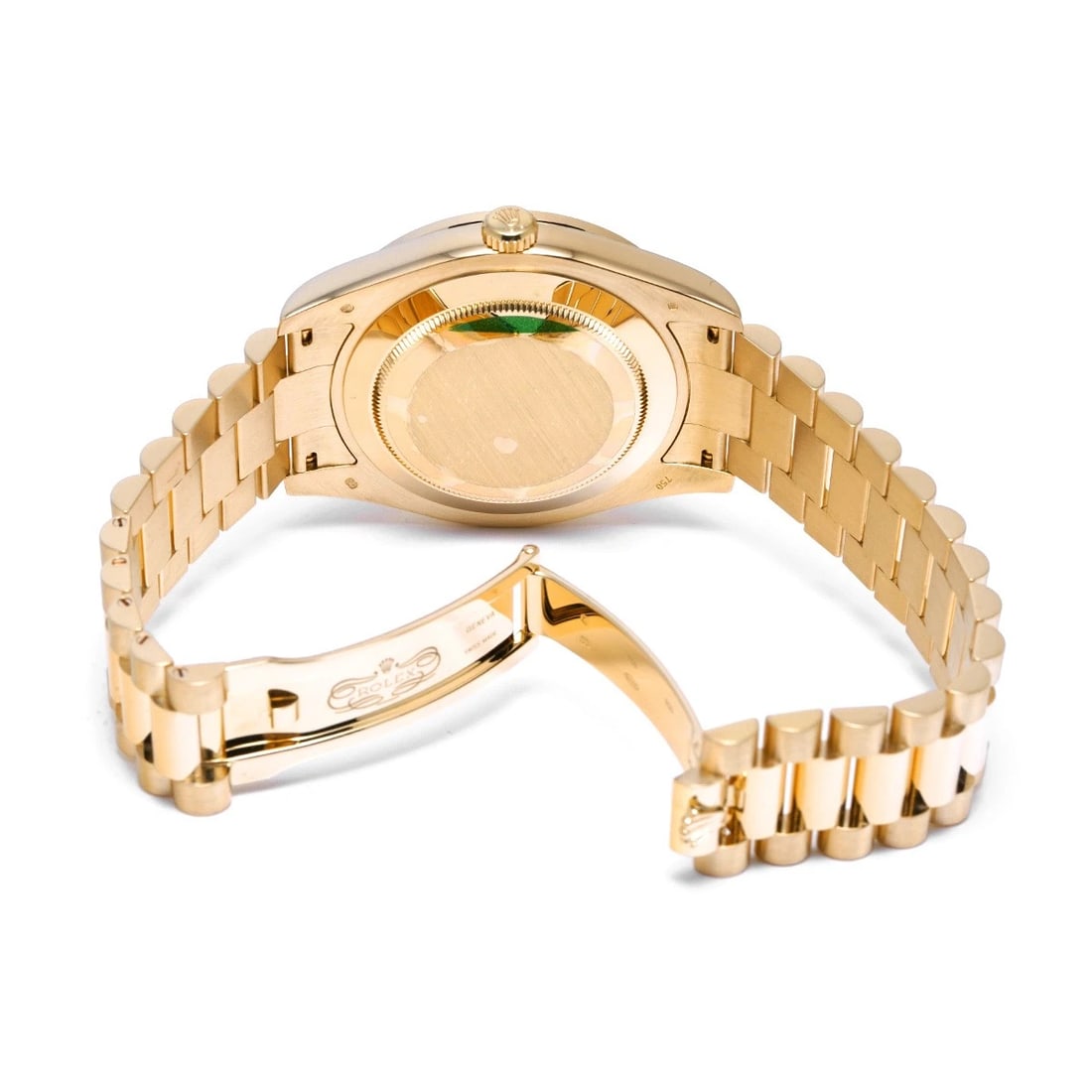 ROLEX DAY DATECHAMPAGNE DIAMOND RUBY WATCH - 4