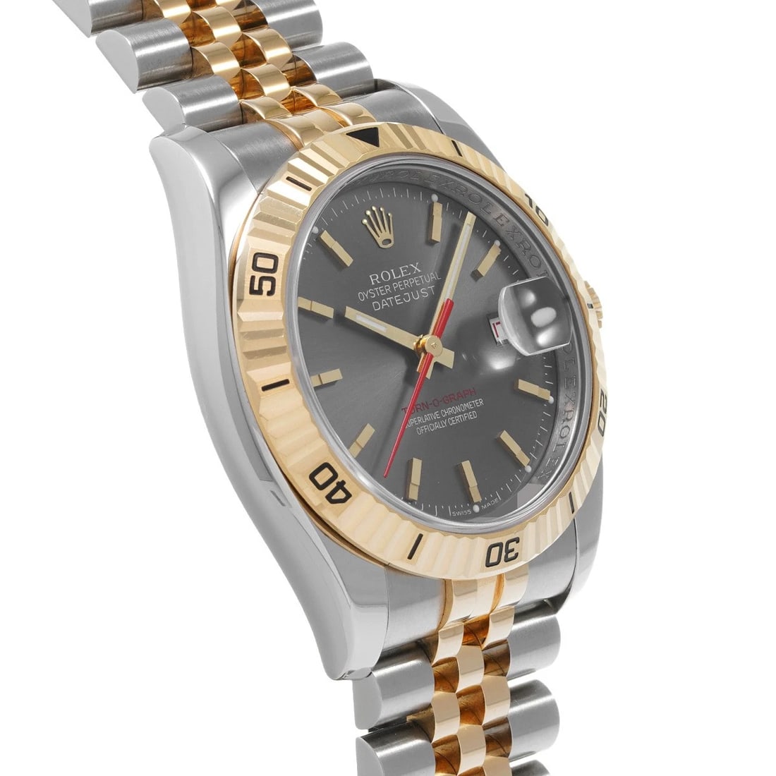 ROLEX DATEJUST GRAY WATCH - 3