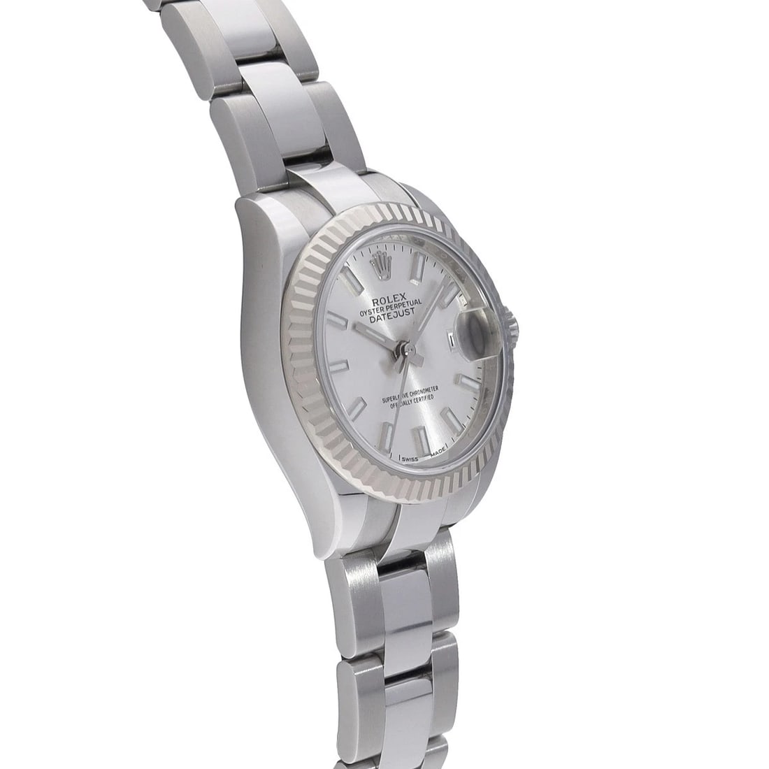 ROLEX DATEJUST SILVER WATCH - 3
