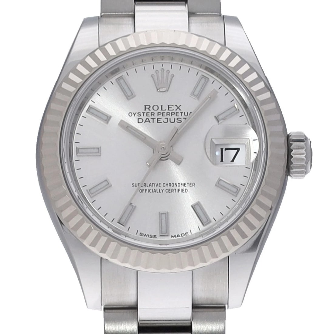 ROLEX DATEJUST SILVER WATCH - 5