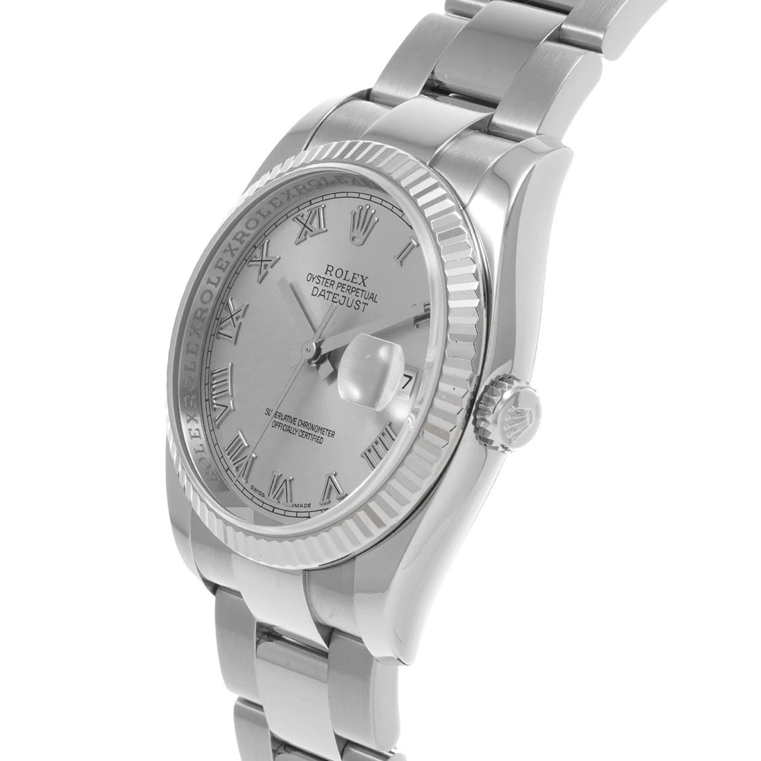 ROLEX DATEJUST SILVER WATCH - 2