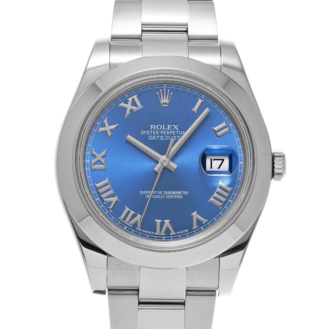 ROLEX DATEJUST AZZURRO BLUE WATCH: ROLEX Datejust Azzurro Blue WATCH Brand: ROLEX Type: Wristwatch Material: Band Material Stainless steel, Case Material Stainless steel Color: Dial Color Azzurro Blue Size: Case H/about 41mm