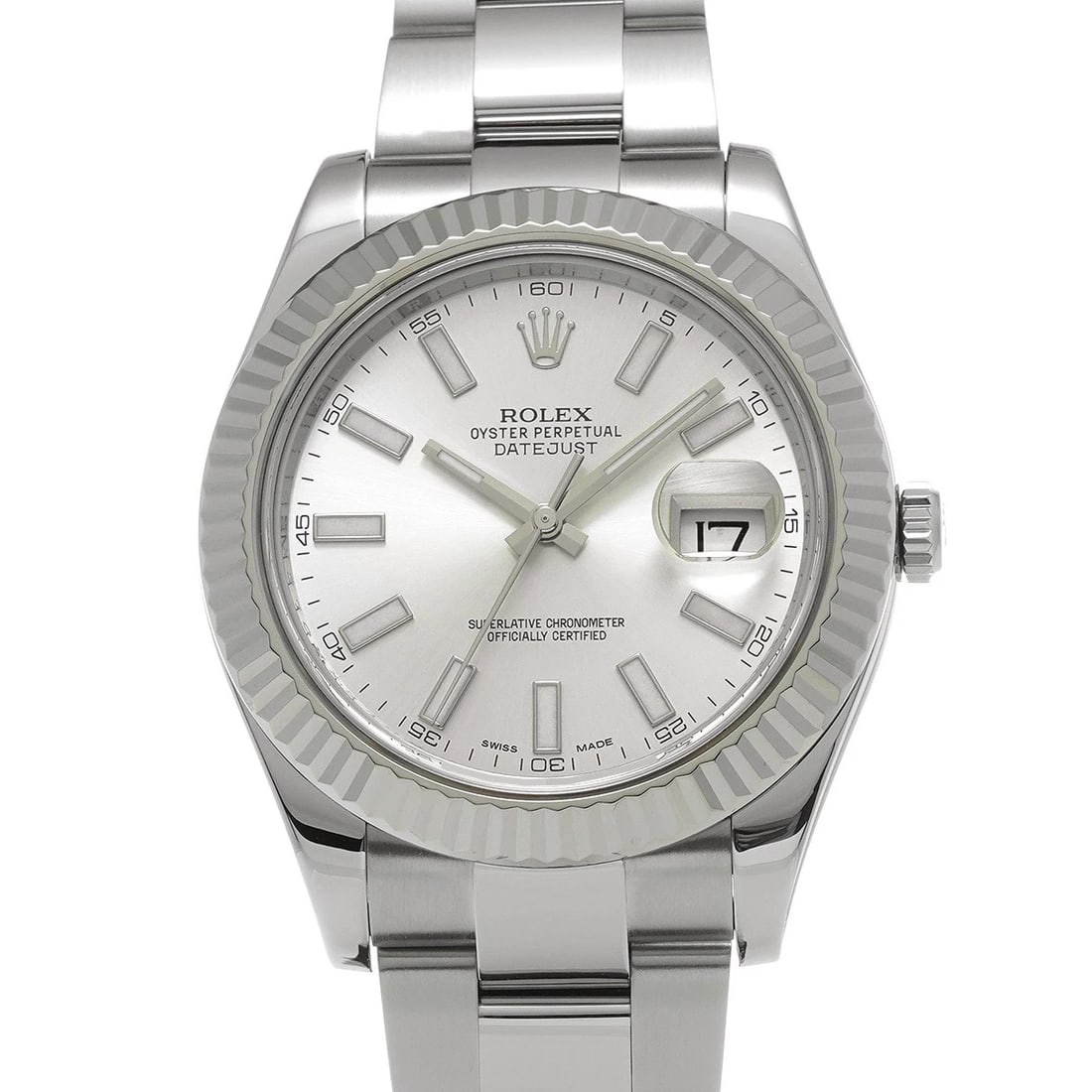 ROLEX DATEJUST SILVER WATCH: ROLEX Datejust Silver WATCH Brand: ROLEX Type: Wristwatch Material: Band Material Stainless steel, Case Material Stainless steel Color: Dial Color Silver Size: Case H/about 41mm W/about 41mm D/abo
