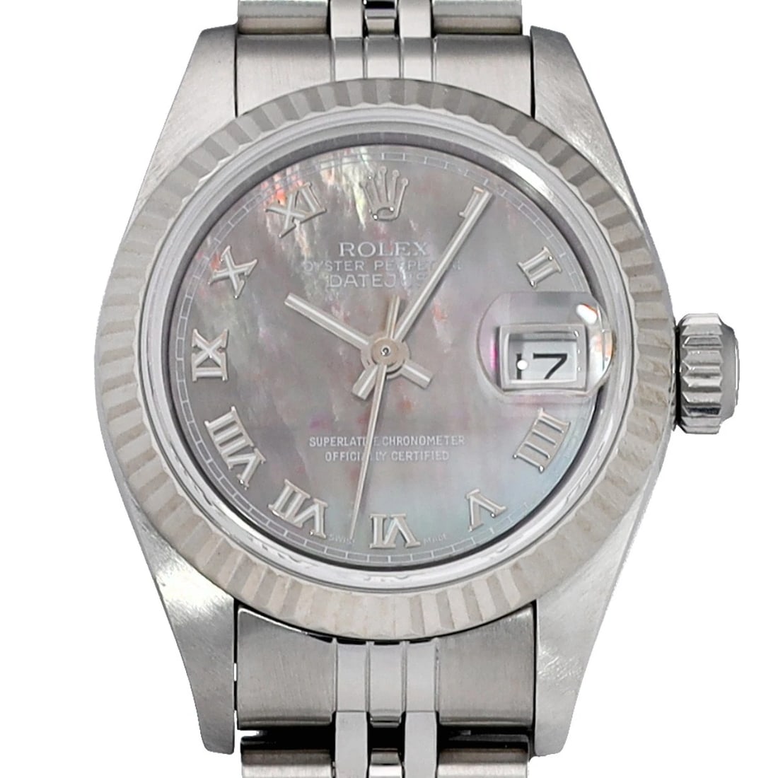 ROLEX DATEJUST SHELL WATCH - 4