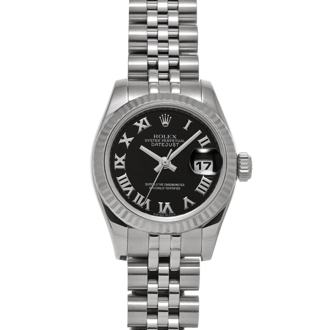 ROLEX DATEJUST BLACK WATCH (1 of 5)