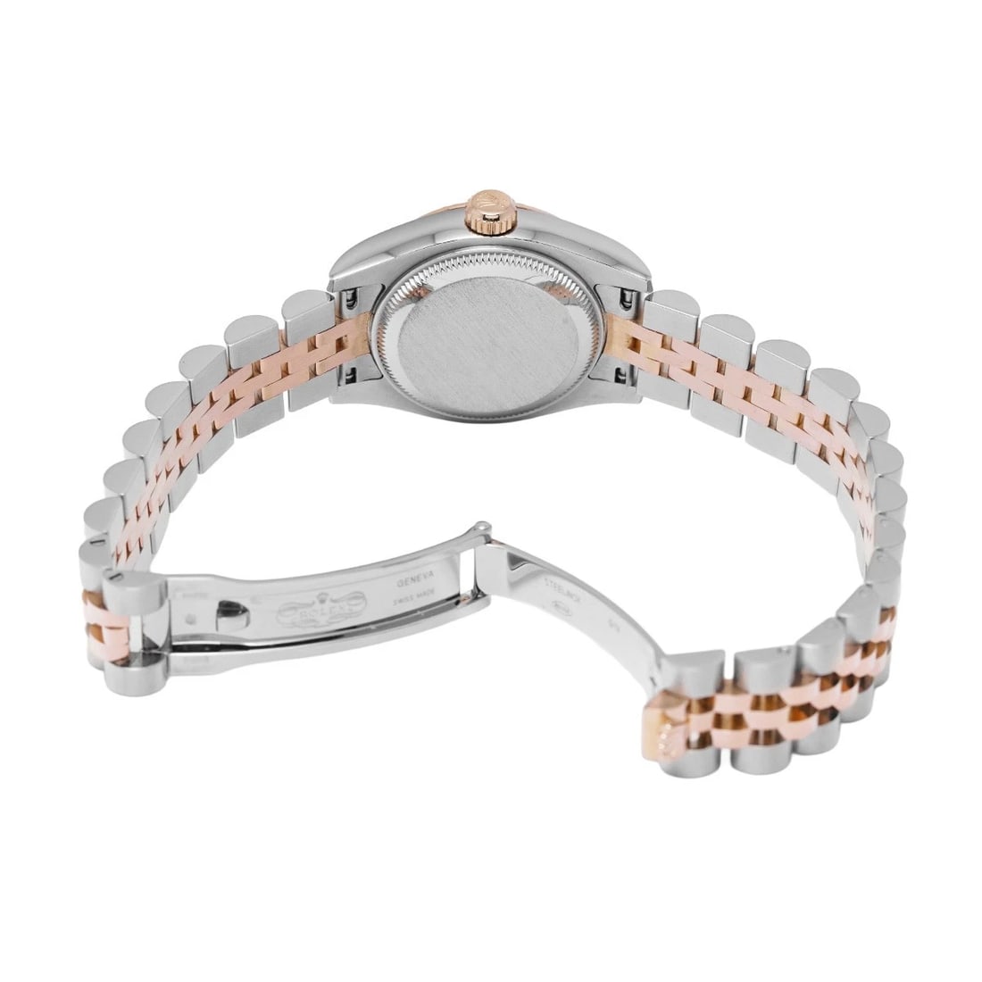 ROLEX DATEJUST WHITE SHELL WATCH - 4