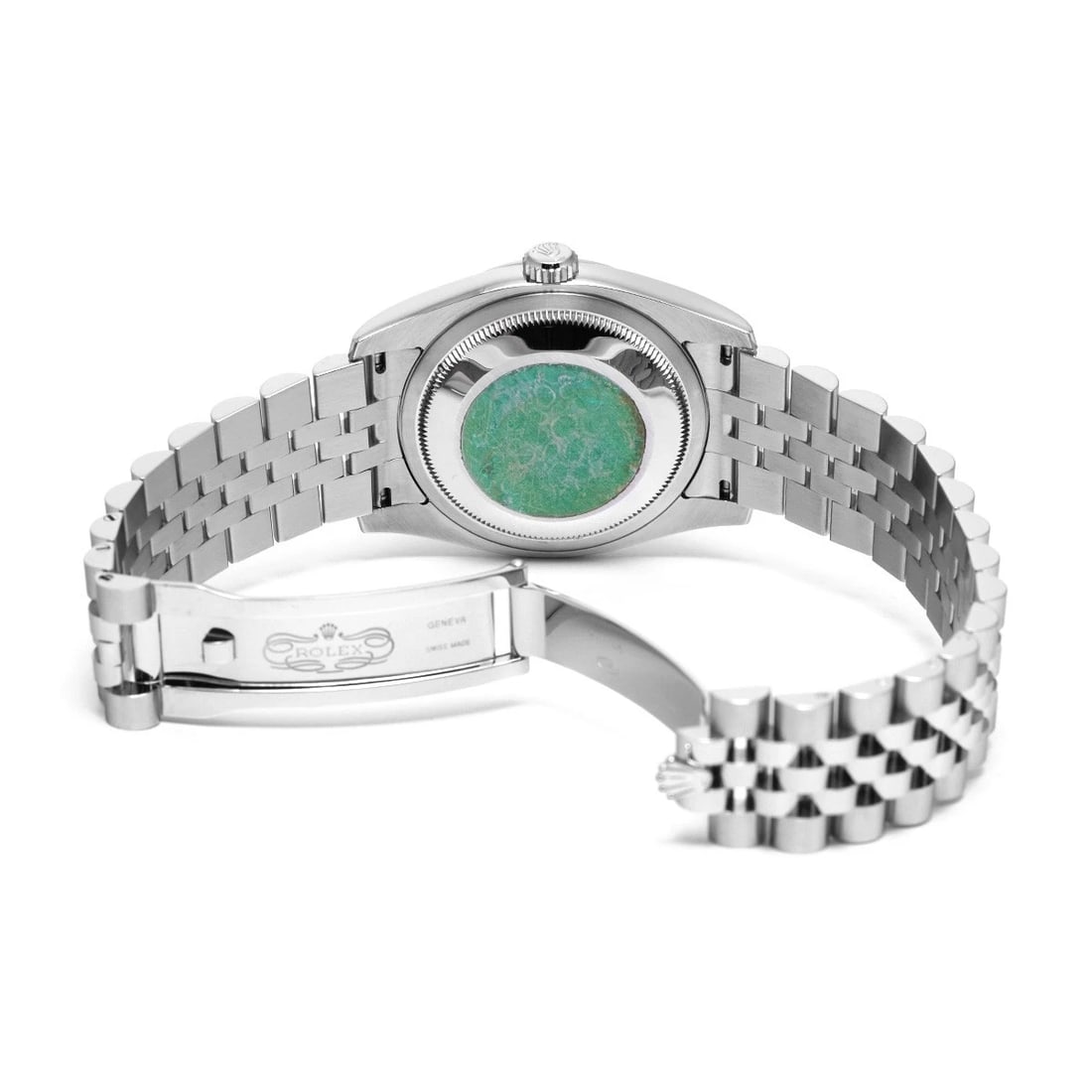 ROLEX DATEJUST SILVER WATCH - 4