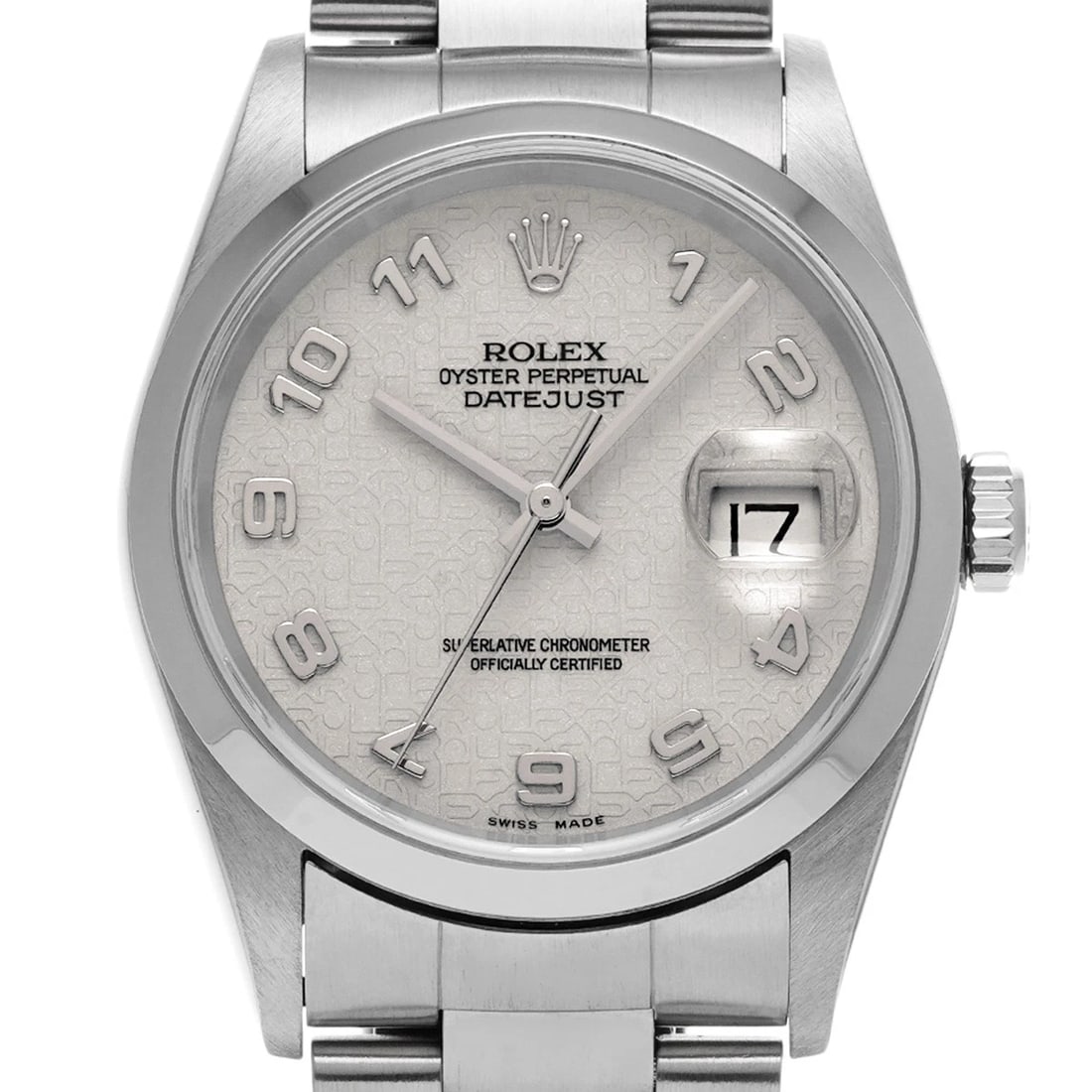 ROLEX DATEJUST IVORY COMPUTER WATCH - 4