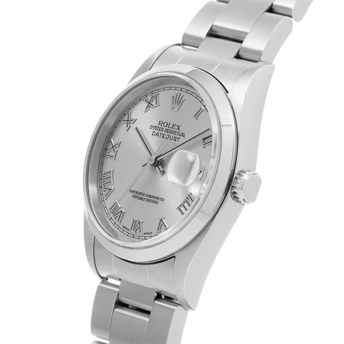 ROLEX DATEJUST SILVER WATCH - 2